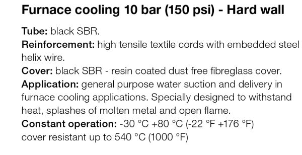 Oxygen blowing 10 bar (150 psi) – Hard wall - Image 3